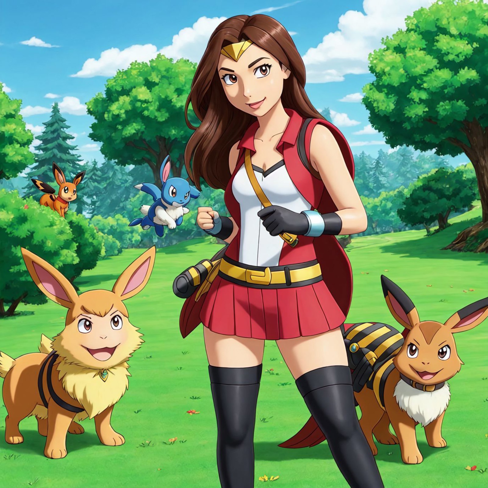 00025-20230531092819-557-A photo of Gal Gadot as a Pokemon trainer with Eevee.jpg